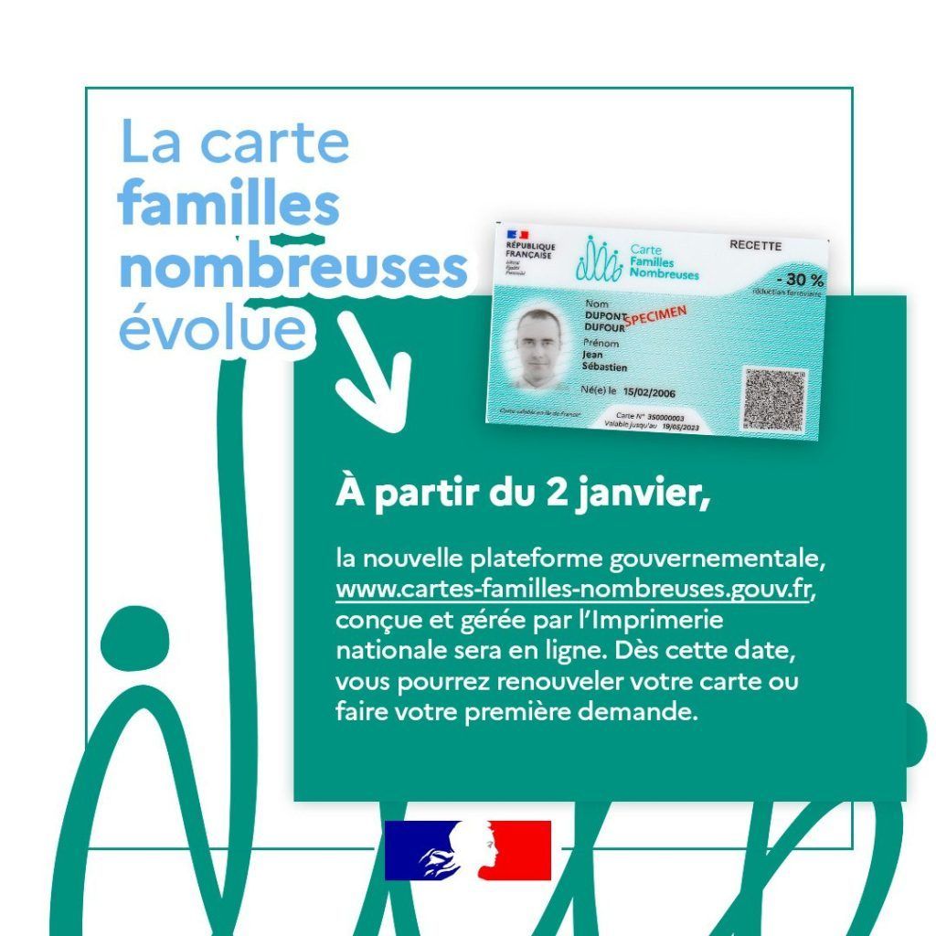 Cartes familles nombreuses