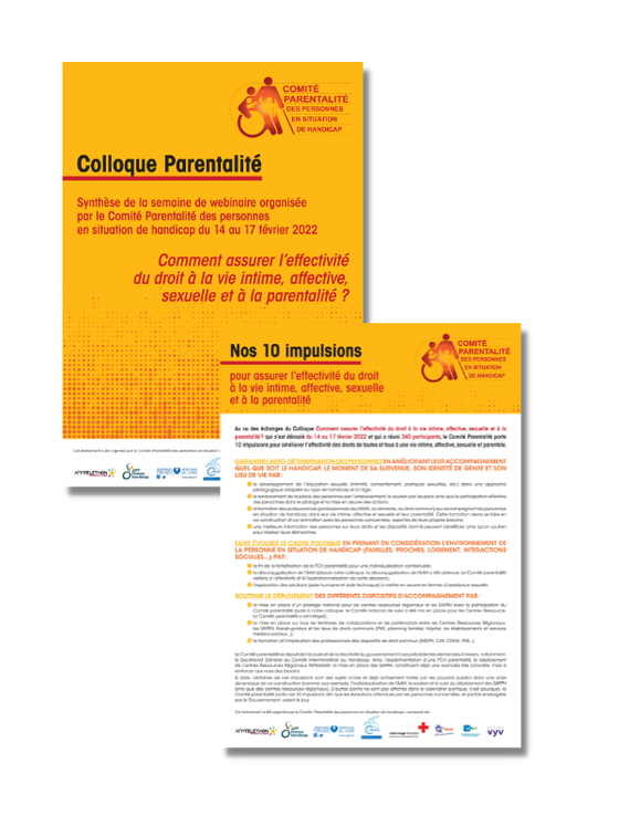Colloque parentalité Comité Parentalité effectivité des droits à une vie intime, affective, sexuelle et parentale
