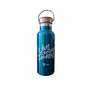Bouteille isotherme bleue